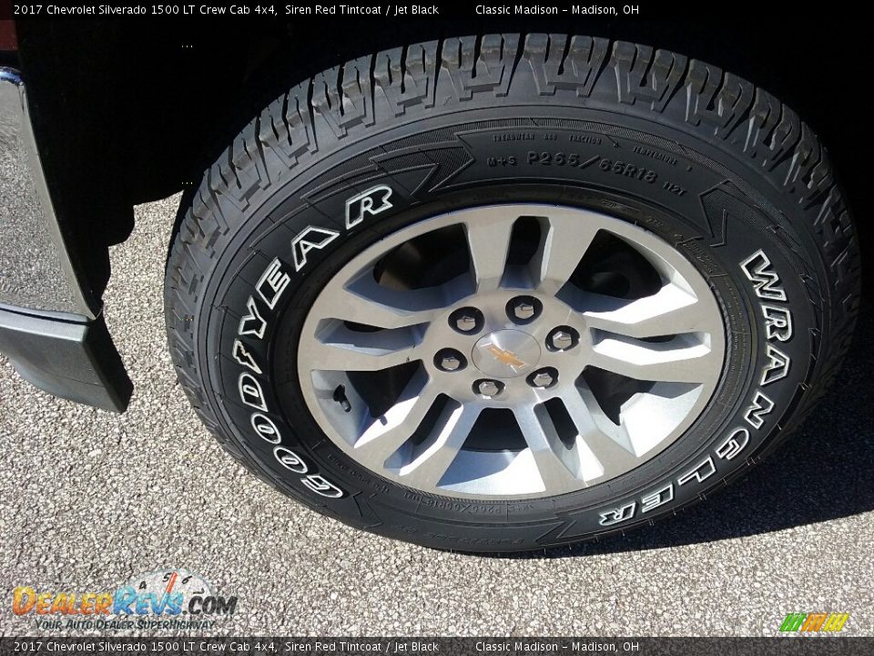 2017 Chevrolet Silverado 1500 LT Crew Cab 4x4 Siren Red Tintcoat / Jet Black Photo #10