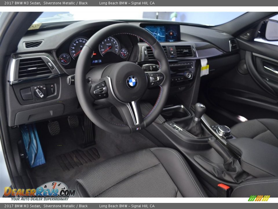 Black Interior - 2017 BMW M3 Sedan Photo #8