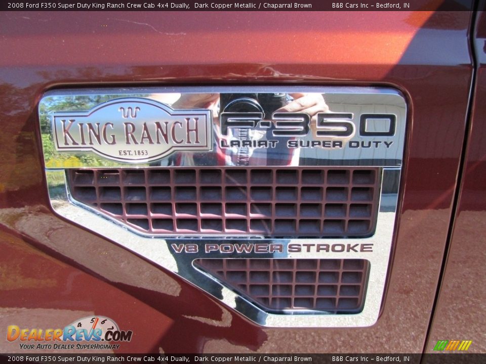 2008 Ford F350 Super Duty King Ranch Crew Cab 4x4 Dually Dark Copper Metallic / Chaparral Brown Photo #10