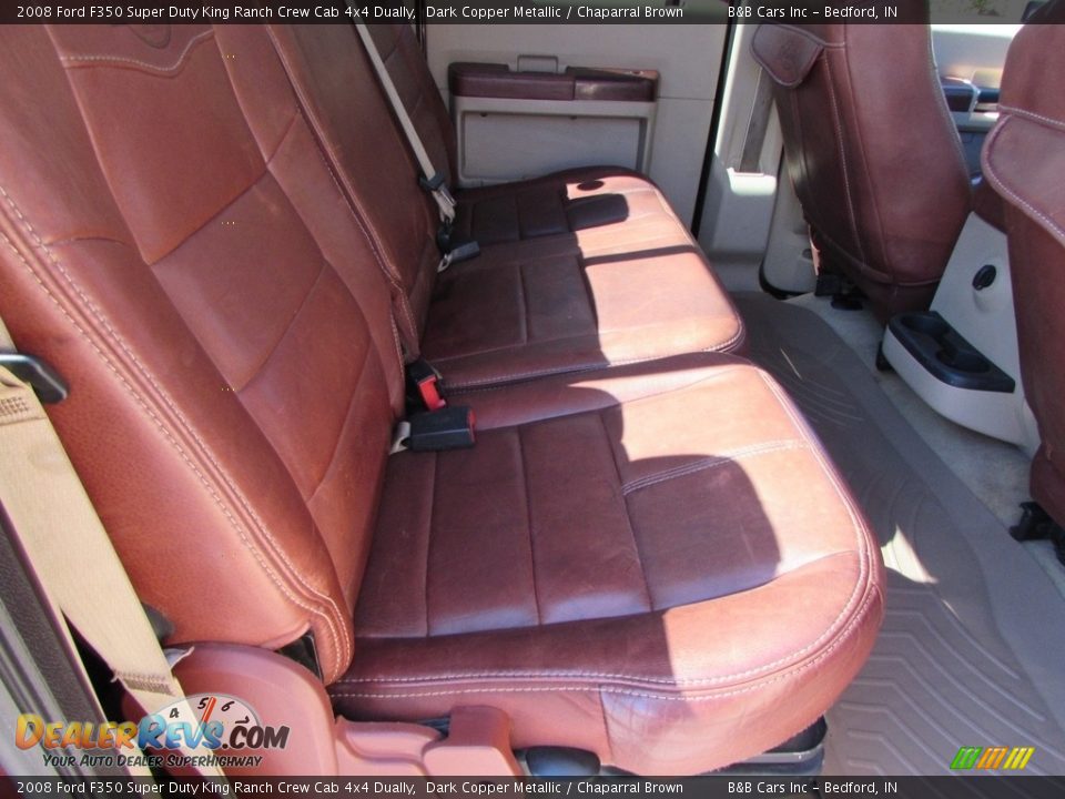 2008 Ford F350 Super Duty King Ranch Crew Cab 4x4 Dually Dark Copper Metallic / Chaparral Brown Photo #16