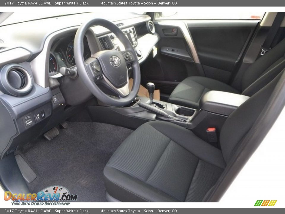 Black Interior - 2017 Toyota RAV4 LE AWD Photo #5