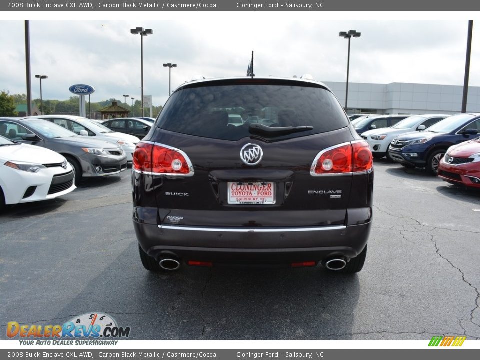2008 Buick Enclave CXL AWD Carbon Black Metallic / Cashmere/Cocoa Photo #4
