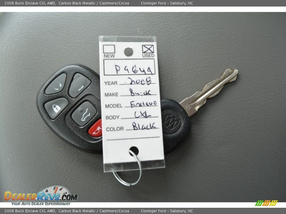 2008 Buick Enclave CXL AWD Carbon Black Metallic / Cashmere/Cocoa Photo #29