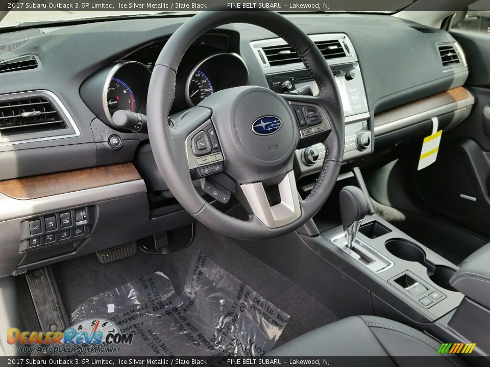 Slate Black Interior - 2017 Subaru Outback 3.6R Limited Photo #7