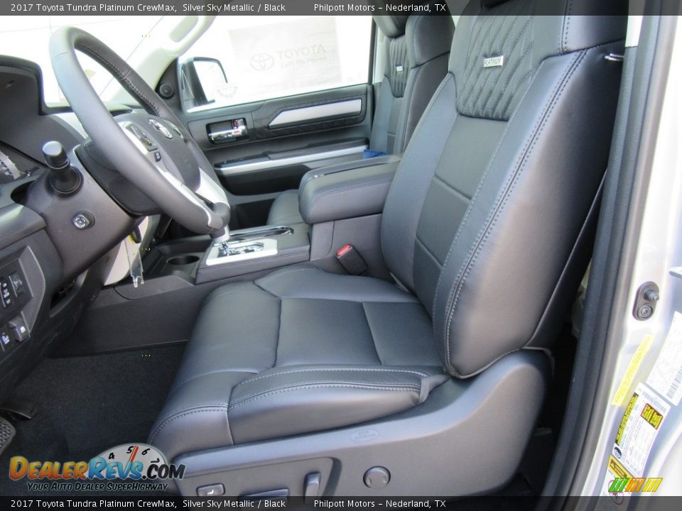Black Interior - 2017 Toyota Tundra Platinum CrewMax Photo #19