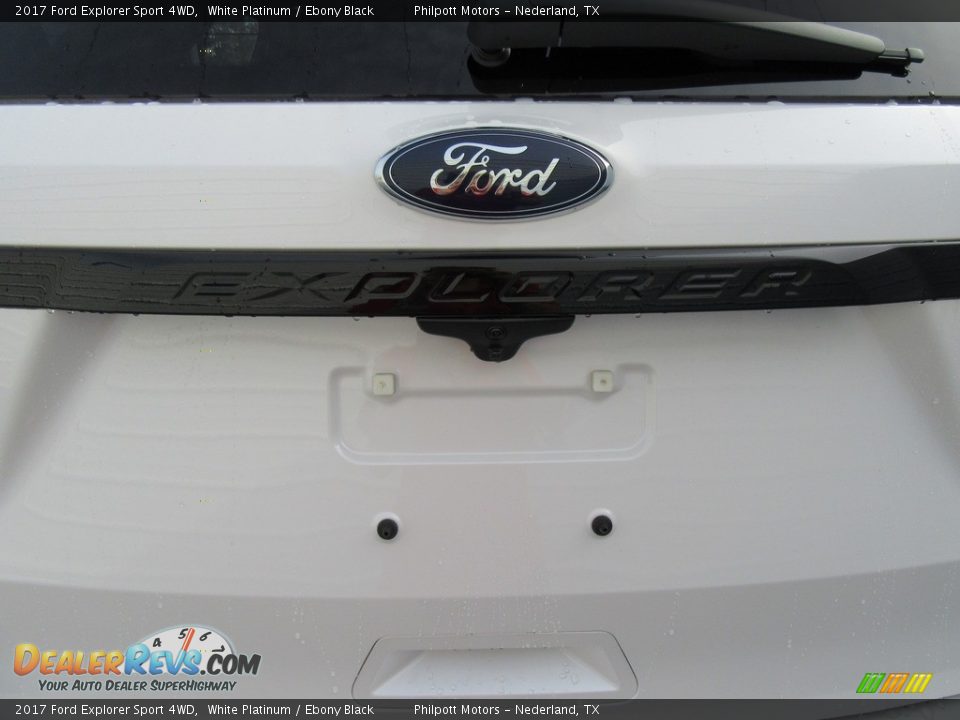 2017 Ford Explorer Sport 4WD White Platinum / Ebony Black Photo #14