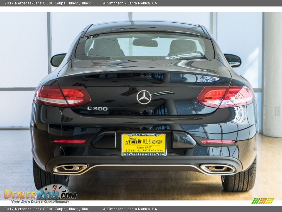 2017 Mercedes-Benz C 300 Coupe Black / Black Photo #4
