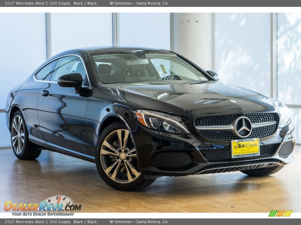 2017 Mercedes-Benz C 300 Coupe Black / Black Photo #12