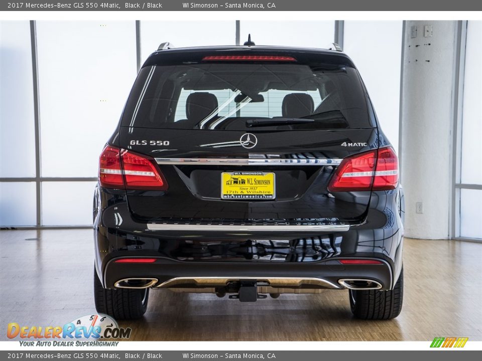 2017 Mercedes-Benz GLS 550 4Matic Black / Black Photo #4