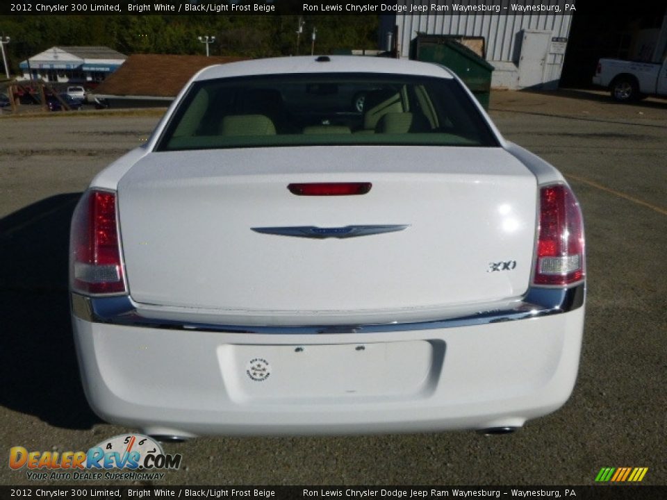 2012 Chrysler 300 Limited Bright White / Black/Light Frost Beige Photo #6