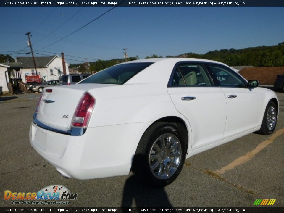 2012 Chrysler 300 Limited Bright White / Black/Light Frost Beige Photo #7