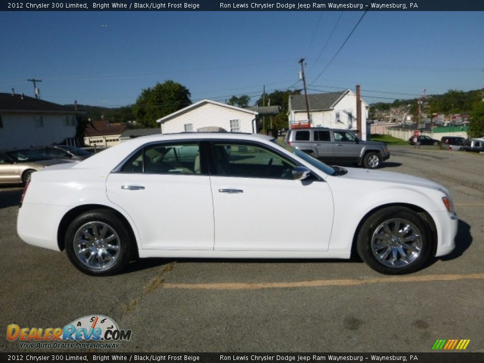 2012 Chrysler 300 Limited Bright White / Black/Light Frost Beige Photo #8