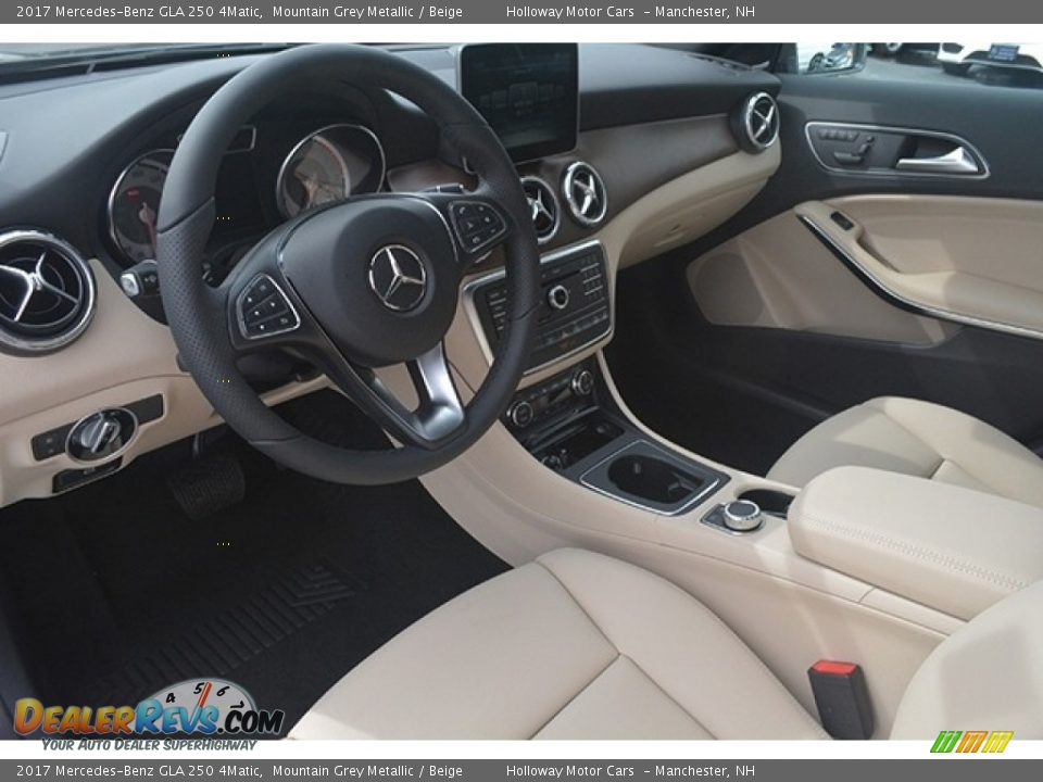 Beige Interior - 2017 Mercedes-Benz GLA 250 4Matic Photo #6