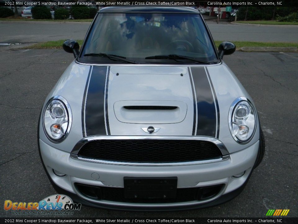 2012 Mini Cooper S Hardtop Bayswater Package White Silver Metallic / Cross Check Toffee/Carbon Black Photo #5