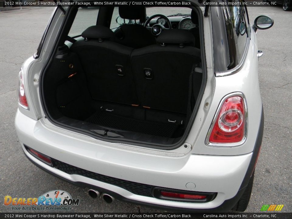 2012 Mini Cooper S Hardtop Bayswater Package White Silver Metallic / Cross Check Toffee/Carbon Black Photo #21