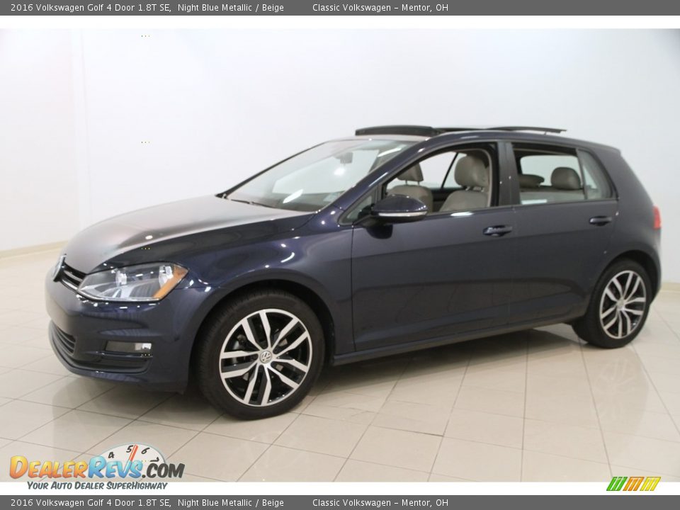 Night Blue Metallic 2016 Volkswagen Golf 4 Door 1.8T SE Photo #3