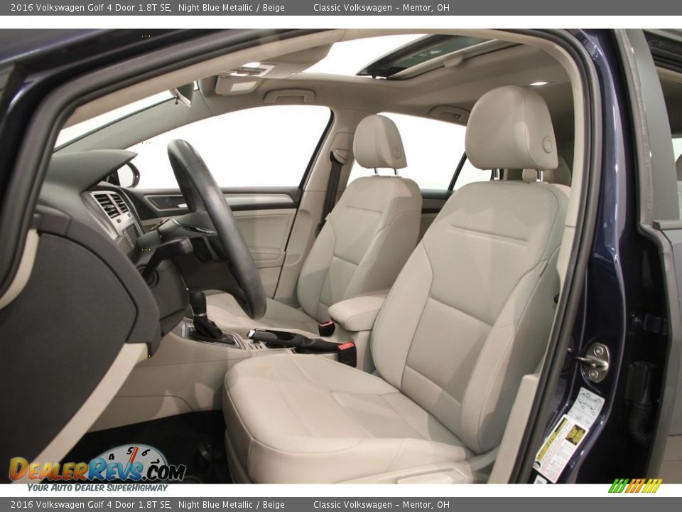 Front Seat of 2016 Volkswagen Golf 4 Door 1.8T SE Photo #5