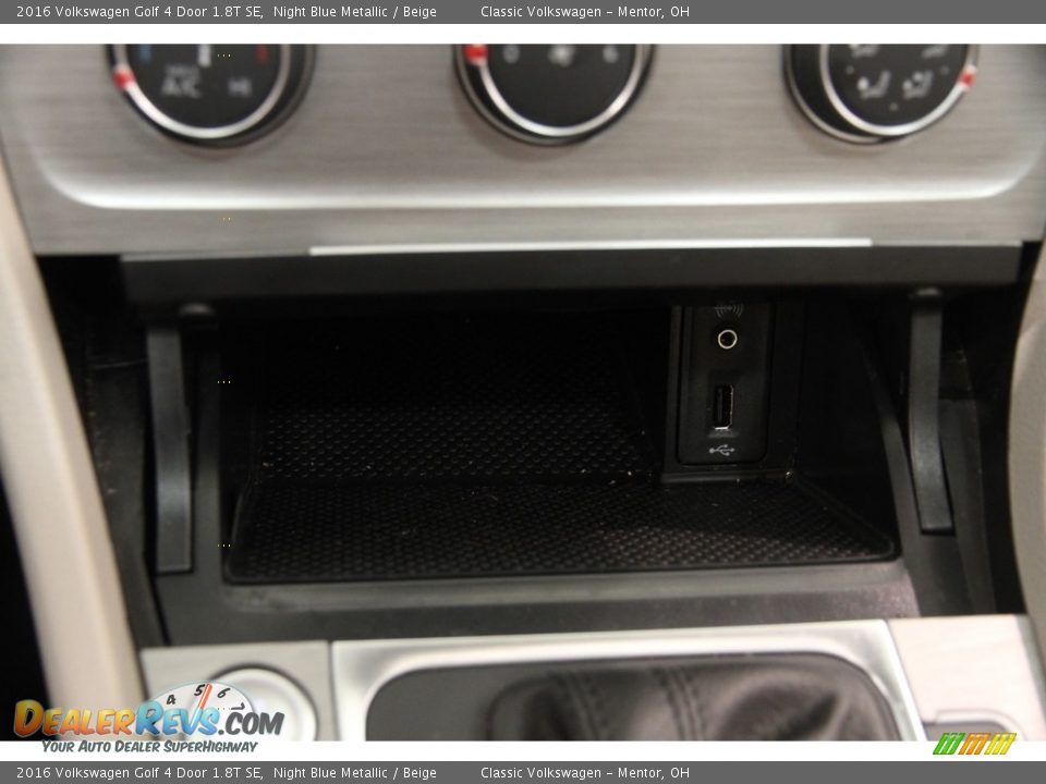 2016 Volkswagen Golf 4 Door 1.8T SE Night Blue Metallic / Beige Photo #11