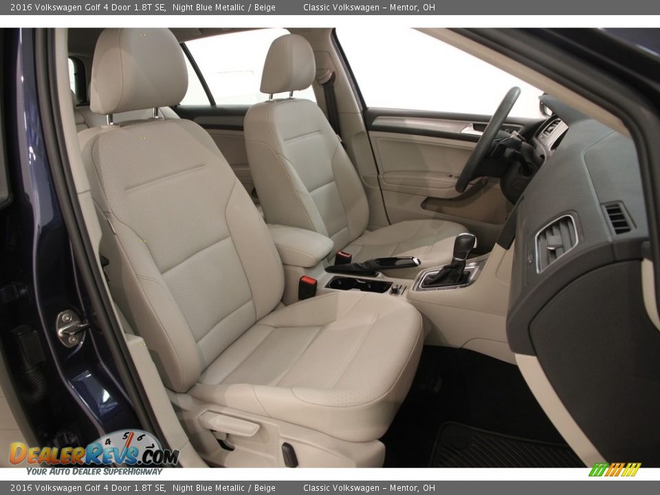 2016 Volkswagen Golf 4 Door 1.8T SE Night Blue Metallic / Beige Photo #12