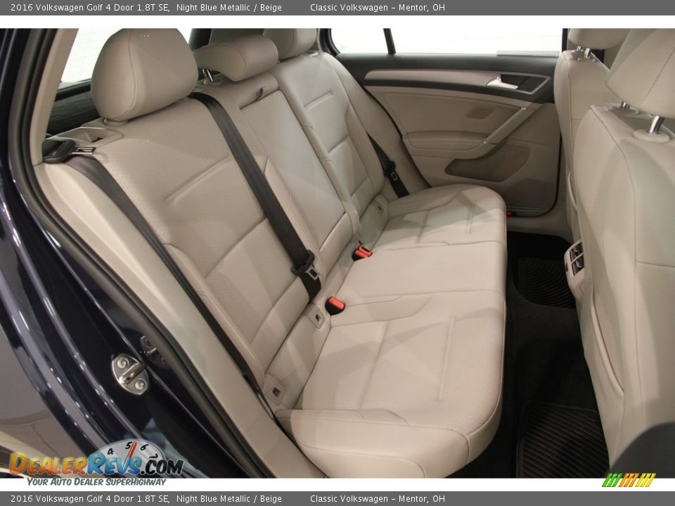 2016 Volkswagen Golf 4 Door 1.8T SE Night Blue Metallic / Beige Photo #13