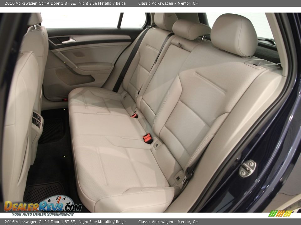 2016 Volkswagen Golf 4 Door 1.8T SE Night Blue Metallic / Beige Photo #14