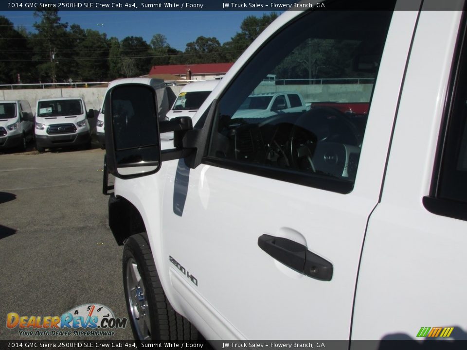 2014 GMC Sierra 2500HD SLE Crew Cab 4x4 Summit White / Ebony Photo #17