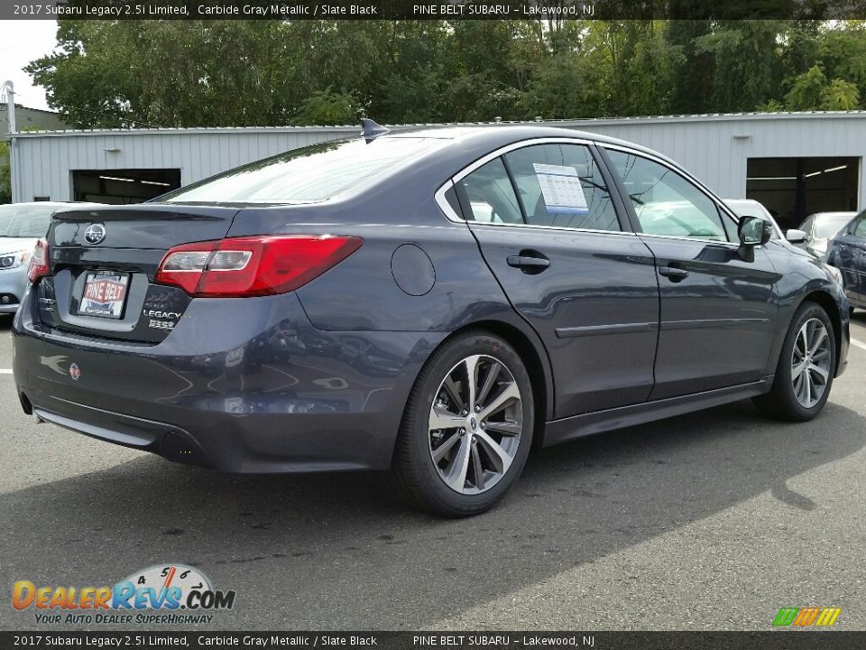 2017 Subaru Legacy 2.5i Limited Carbide Gray Metallic / Slate Black Photo #4