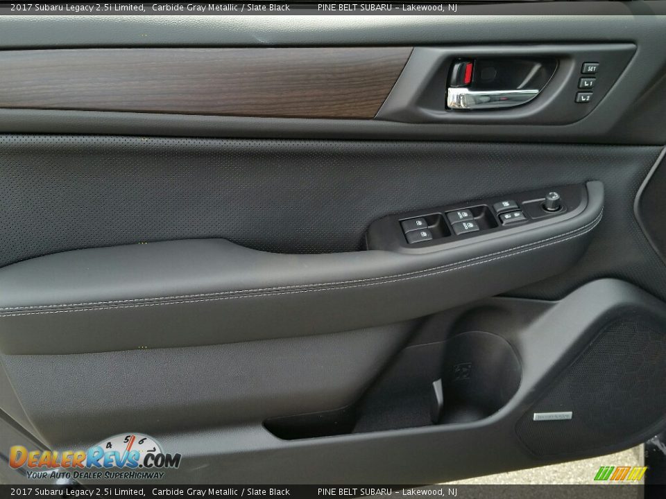 2017 Subaru Legacy 2.5i Limited Carbide Gray Metallic / Slate Black Photo #8