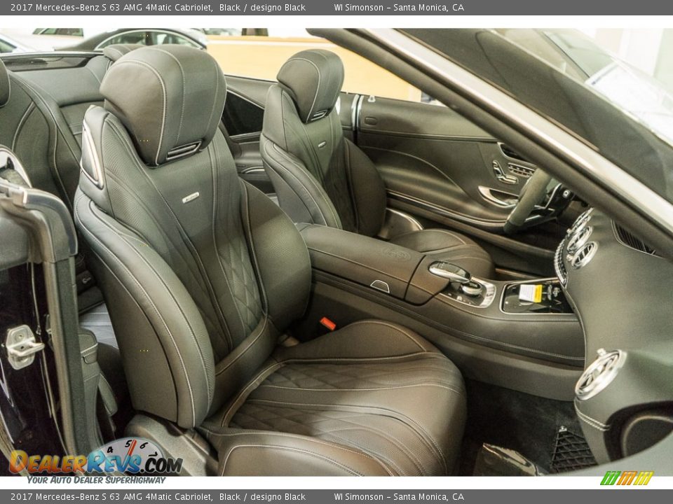 designo Black Interior - 2017 Mercedes-Benz S 63 AMG 4Matic Cabriolet Photo #2