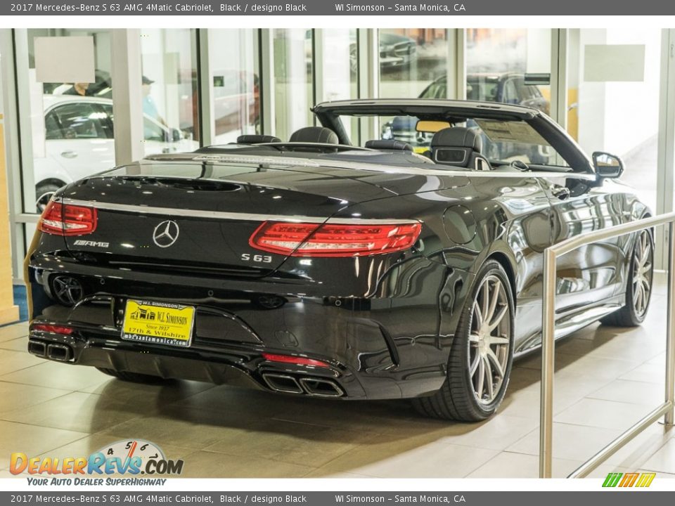 2017 Mercedes-Benz S 63 AMG 4Matic Cabriolet Black / designo Black Photo #3