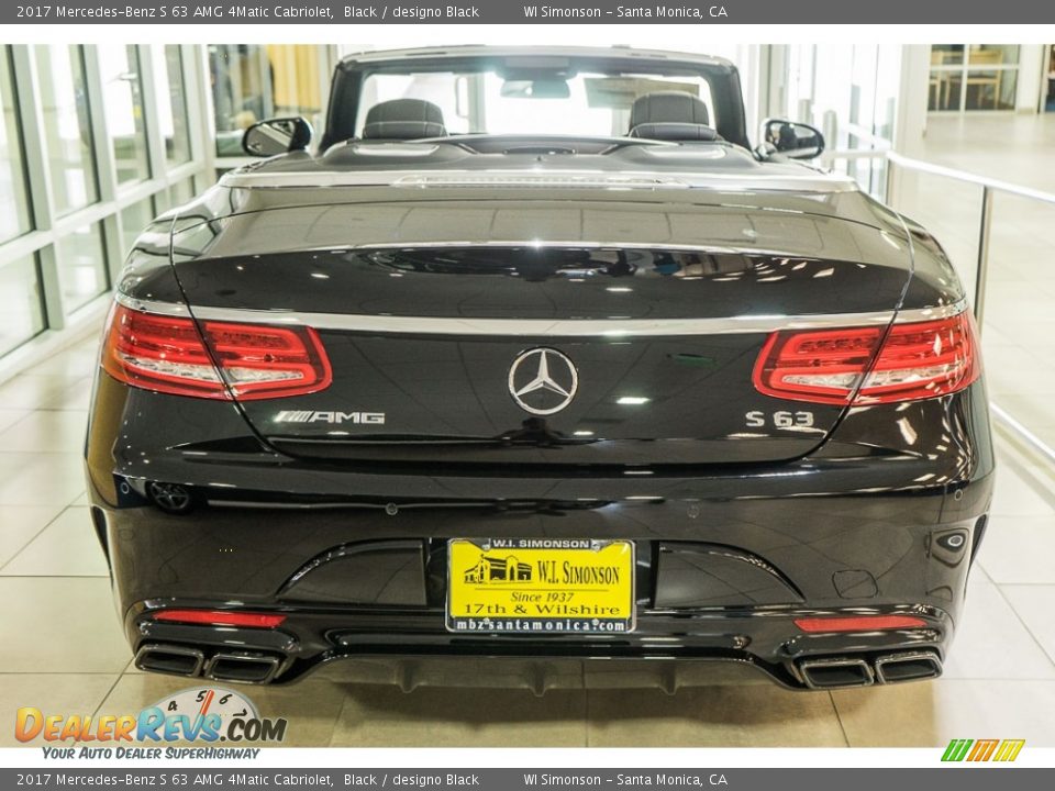 2017 Mercedes-Benz S 63 AMG 4Matic Cabriolet Black / designo Black Photo #4