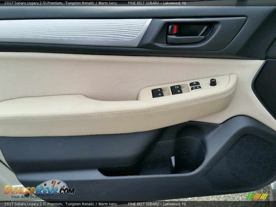 2017 Subaru Legacy 2.5i Premium Tungsten Metallic / Warm Ivory Photo #8