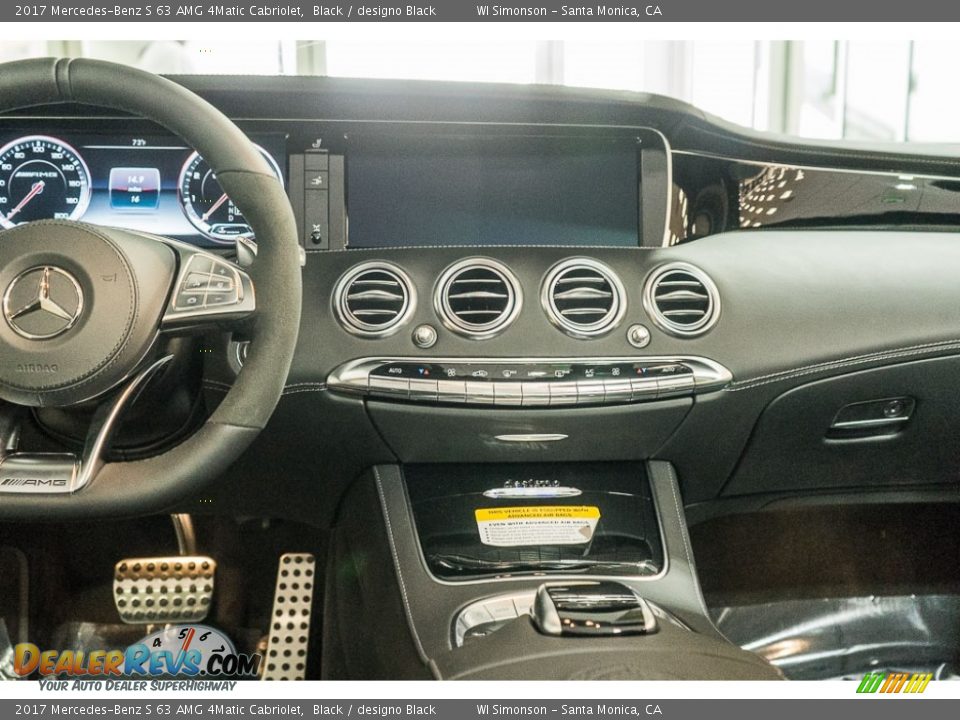 Dashboard of 2017 Mercedes-Benz S 63 AMG 4Matic Cabriolet Photo #8