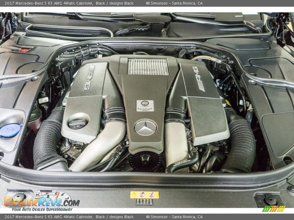 2017 Mercedes-Benz S 63 AMG 4Matic Cabriolet 5.5 Liter AMG biturbo DOHC 32-Valve VVT V8 Engine Photo #9