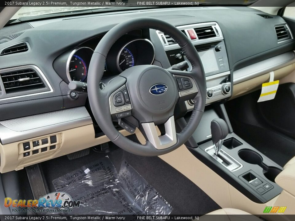 2017 Subaru Legacy 2.5i Premium Tungsten Metallic / Warm Ivory Photo #8