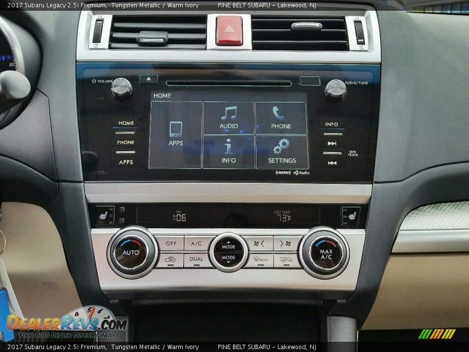 2017 Subaru Legacy 2.5i Premium Tungsten Metallic / Warm Ivory Photo #9