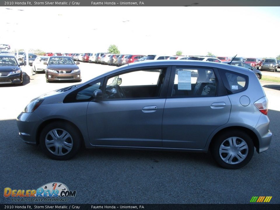2010 Honda Fit Storm Silver Metallic / Gray Photo #4