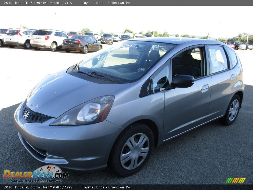 2010 Honda Fit Storm Silver Metallic / Gray Photo #5