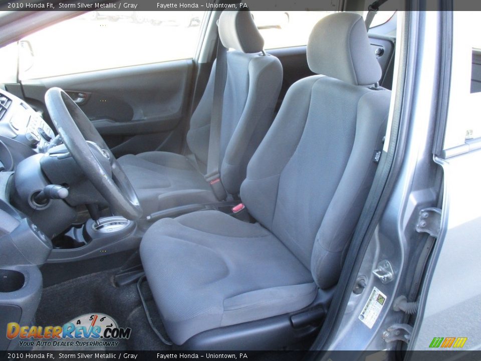 2010 Honda Fit Storm Silver Metallic / Gray Photo #7