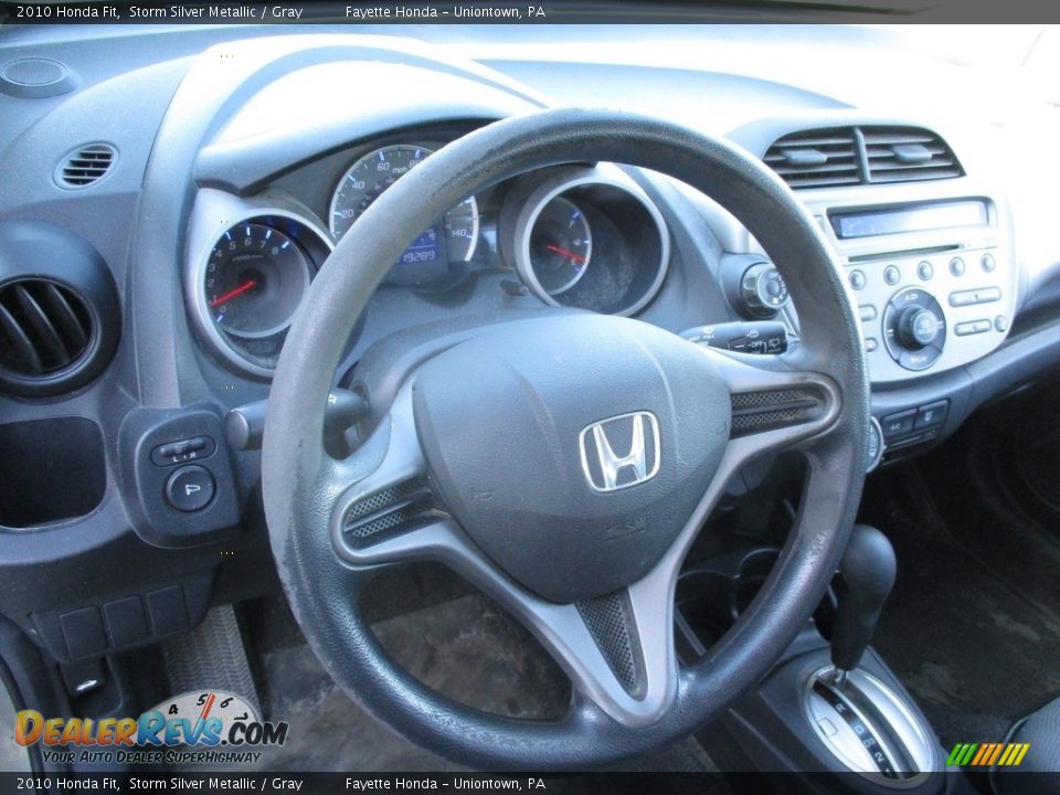 2010 Honda Fit Storm Silver Metallic / Gray Photo #10