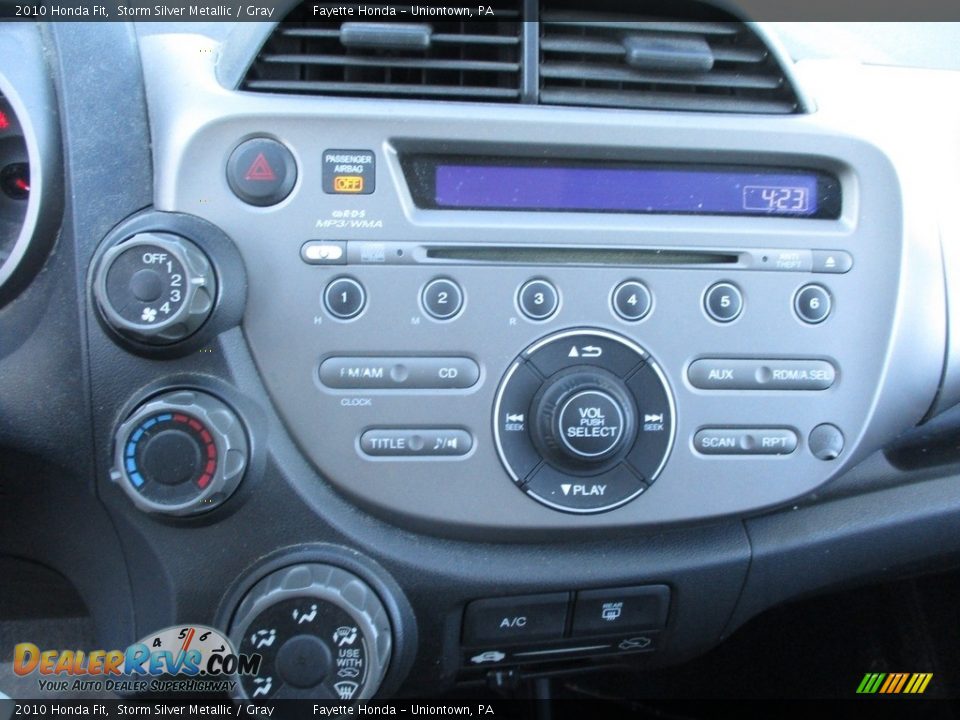2010 Honda Fit Storm Silver Metallic / Gray Photo #12