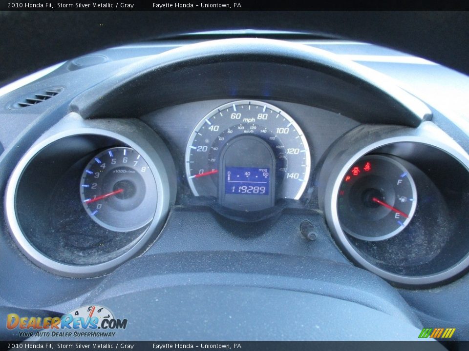 2010 Honda Fit Storm Silver Metallic / Gray Photo #13