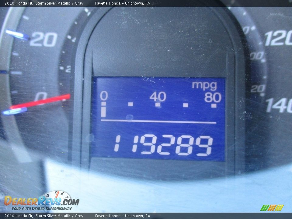 2010 Honda Fit Storm Silver Metallic / Gray Photo #20