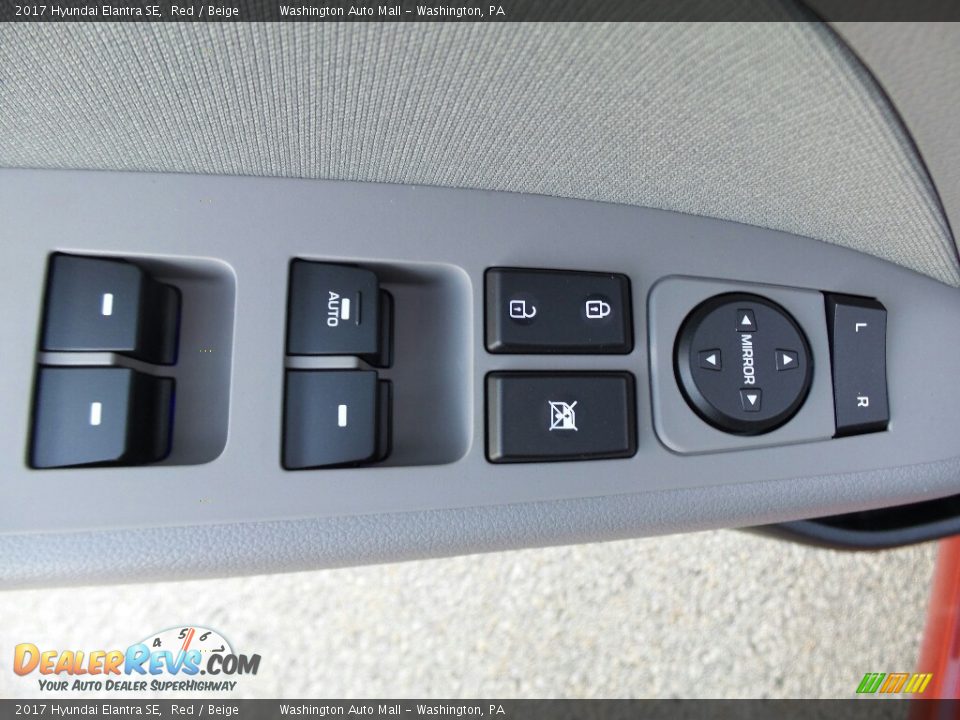 2017 Hyundai Elantra SE Red / Beige Photo #18