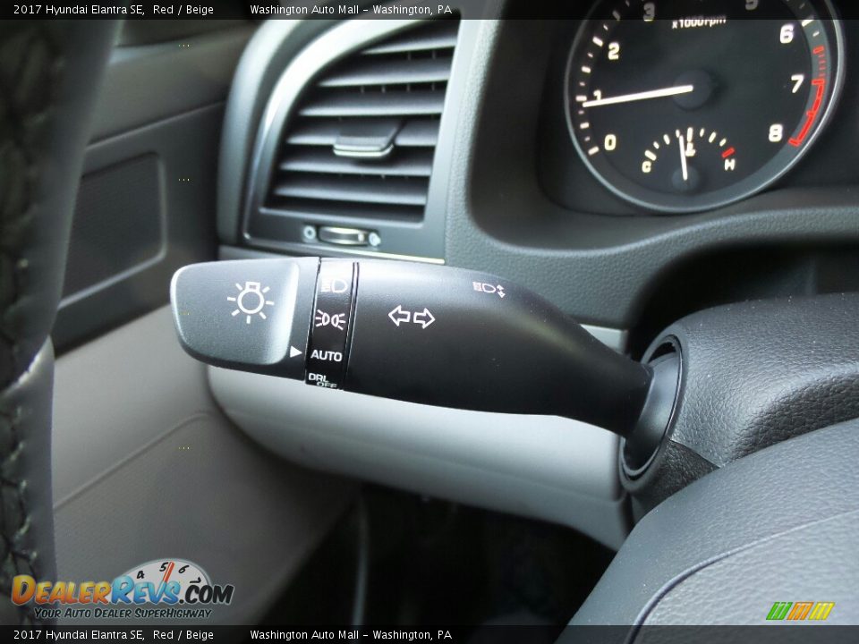 2017 Hyundai Elantra SE Red / Beige Photo #26