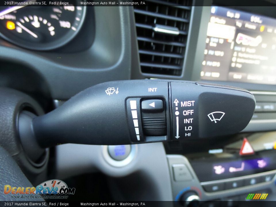 2017 Hyundai Elantra SE Red / Beige Photo #28