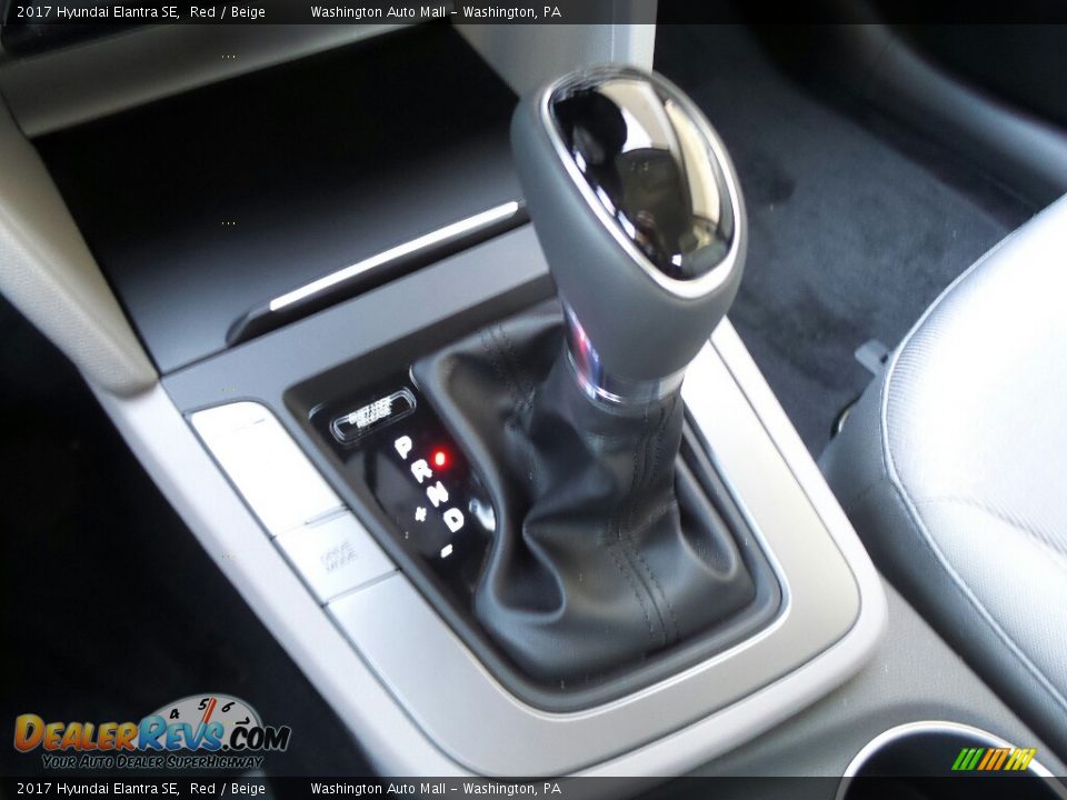 2017 Hyundai Elantra SE Red / Beige Photo #34