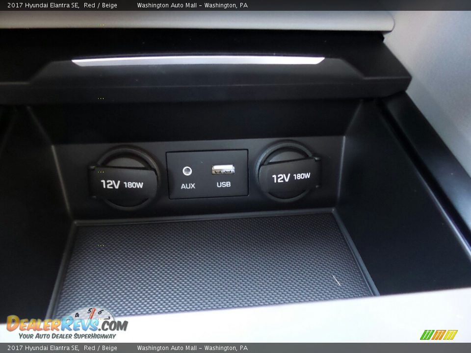2017 Hyundai Elantra SE Red / Beige Photo #36