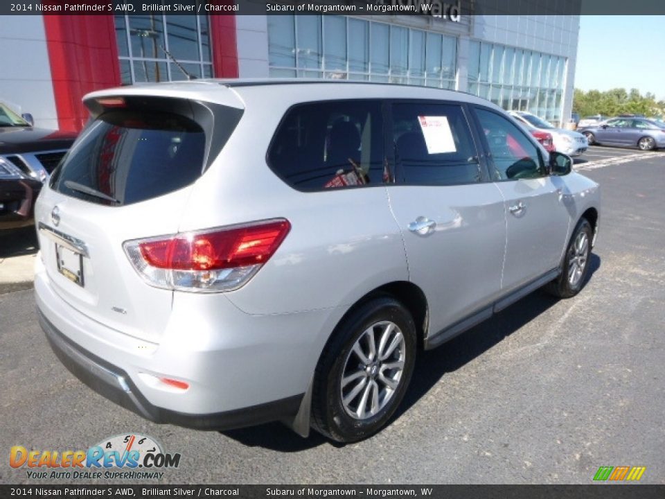 2014 Nissan Pathfinder S AWD Brilliant Silver / Charcoal Photo #8