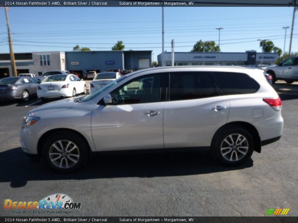 2014 Nissan Pathfinder S AWD Brilliant Silver / Charcoal Photo #11